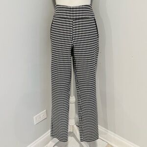 Houndstooth Black and White Pants